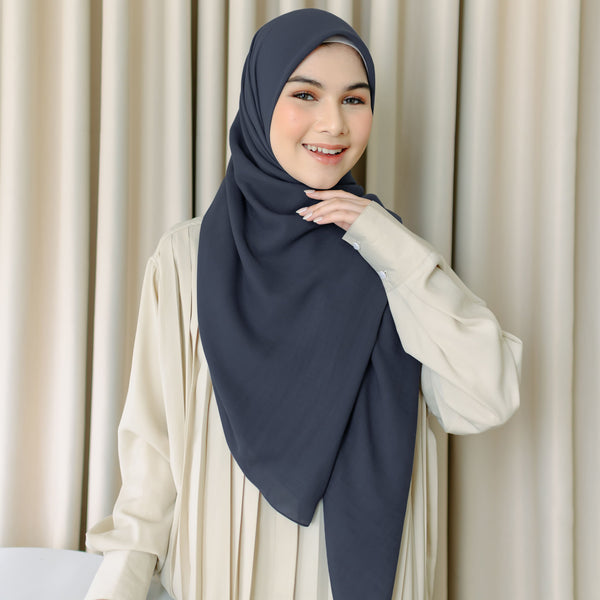 Mima Square Syari (Hijab Segiempat Syari) Charcoal