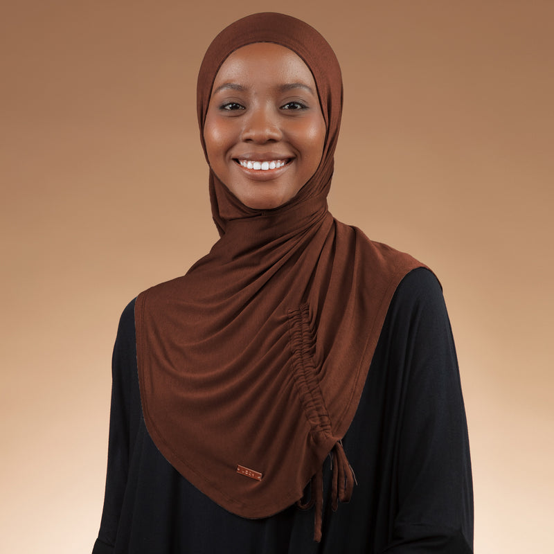 Liora Instan (Hijab Instan Serut Sport Rayon) Chocolate