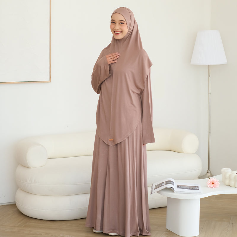 Saira Abaya Set Chocolate