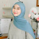 Yora Silk Shawl Coral Blue