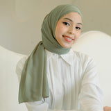 Daira Classic Shawl (Pashmina Emboridery Bordir Lubang) Kerudung Pashmina Muslim  Wanita