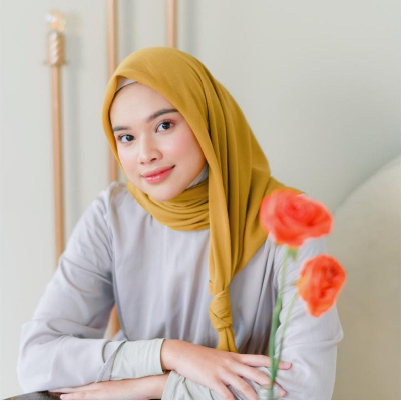 Mima Square (Hijab Segiempat Segi empat Bahan Katun)