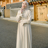Harumi Dress Cream Almond