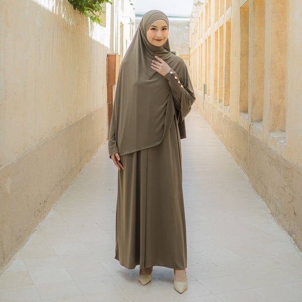 Hafisa Abaya Set Natural