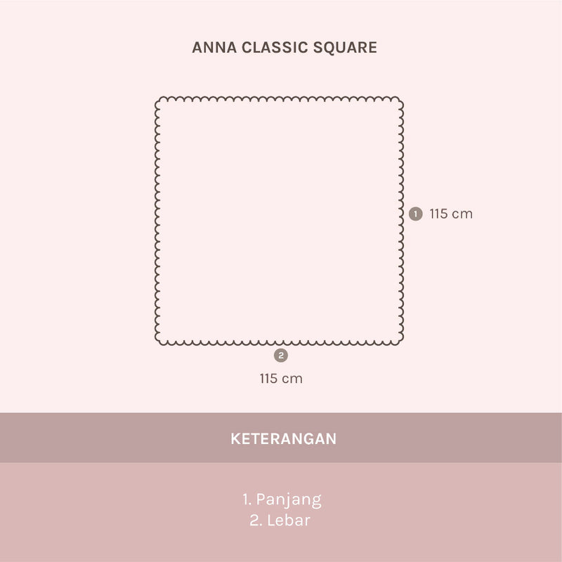 Anna Classic Square (Hijab Voal Bordir Segiempat)