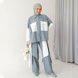 Hooja Set (One Set Linen Setelan Kemeja Katun Linen)