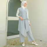 Nami Set (One Set Vest Rompi Linen)