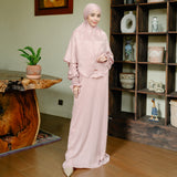 Hanida Abaya Set (One Set Abaya Umroh Haji Gamis Set Kerudung Syari)