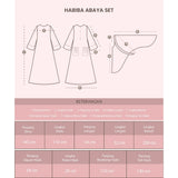 Habiba Abaya Set (Abaya Set Kerudung Umroh & Haji)