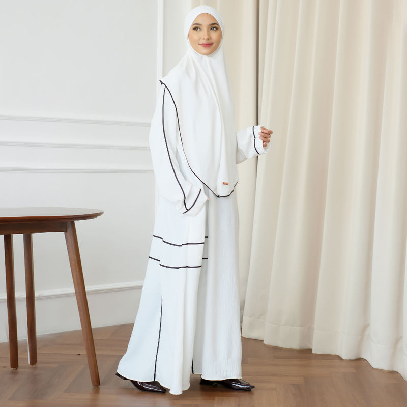 Haniya Abaya Set (Gamis Umroh Haji Abaya Set Kerudung)