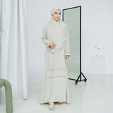 Khansa Abaya Set (Gamis Umroh Haji Abaya Set Kerudung)