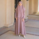 Habiba Abaya Set (Abaya Set Kerudung Umroh & Haji)