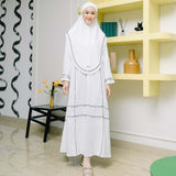 Khansa Abaya Set (Gamis Umroh Haji Abaya Set Kerudung)