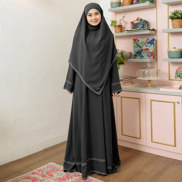 Pre Order Sadia Abaya Set (Gamis Umroh Haji Abaya Set Kerudung)