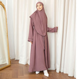 Hafiza Abaya Set (Gamis Umroh Haji Abaya Set Kerudung)