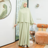 Hafisa Abaya Set (Gamis Umroh Haji Abaya Jersey Set Kerudung)