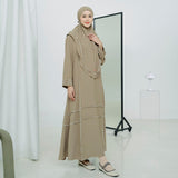 Khansa Abaya Set (Gamis Umroh Haji Abaya Set Kerudung)