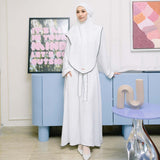 Hafiza Abaya Set (Gamis Umroh Haji Abaya Set Kerudung)