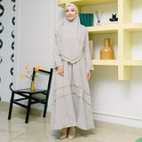 Khansa Abaya Set (Gamis Umroh Haji Abaya Set Kerudung)