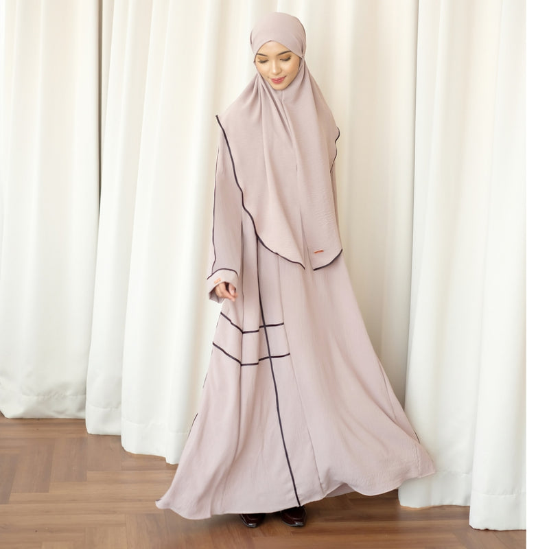 Haniya Abaya Set (Gamis Umroh Haji Abaya Set Kerudung)