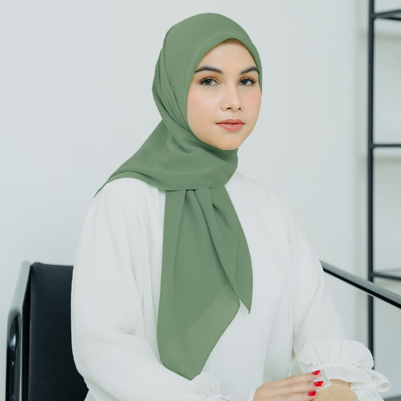 Polly Cotton (Hijab Polos Segiempat Polly Cotton)