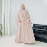 Hafisa Abaya Set (Gamis Umroh Haji Abaya Jersey Set Kerudung)