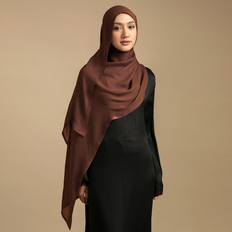 Pashmina Viscose Nour Shawl  Lozy x Lesti Soft Brown New