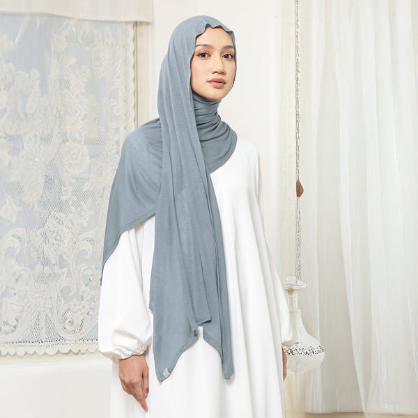 Arabian Shawl Lozy x Lesti Soft Blue Grey New