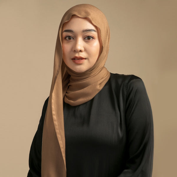 Pashmina Viscose Nour Shawl  Lozy x Lesti Brown Sugar New