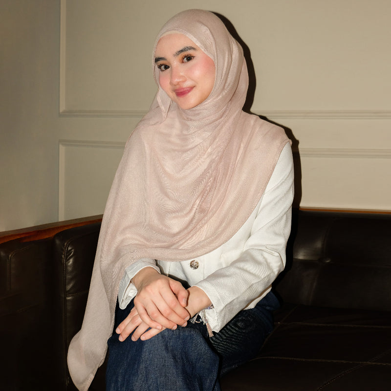 Pashmina Viscose Nour Shawl  Lozy x Lesti Blush New