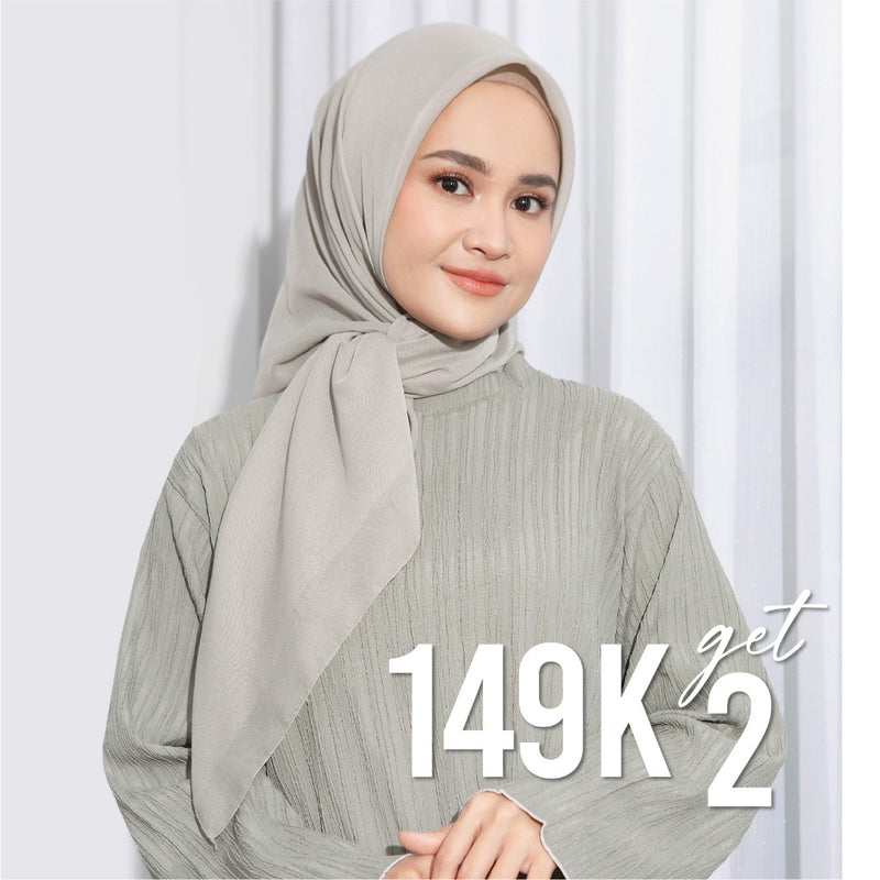 Kirana Paris Plain Japan (Hijab Segiempat Paris Japan Premium)