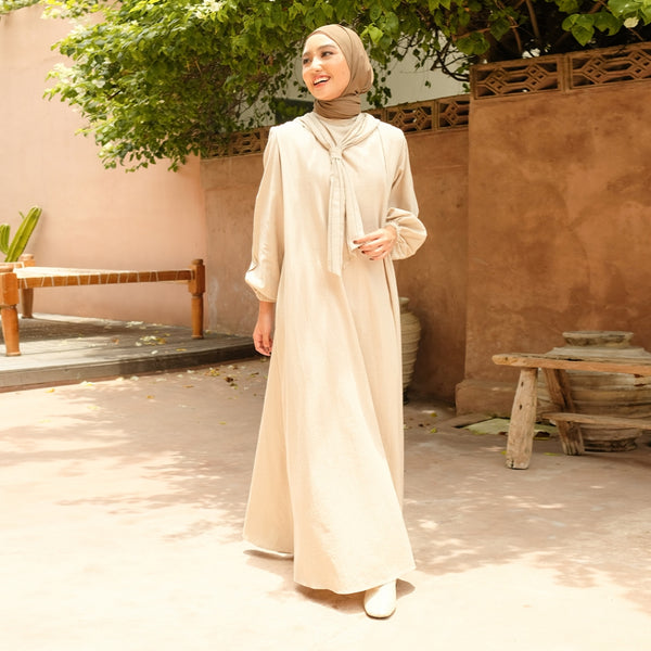 Nora Dress Linen Cream