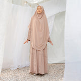 [Defect Sale] Havina Abaya Set (Gamis Abaya Set Kerudung)