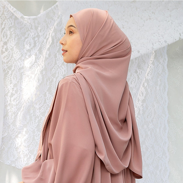 Mida Shawl Lozy x Hamidah Dusty Pink