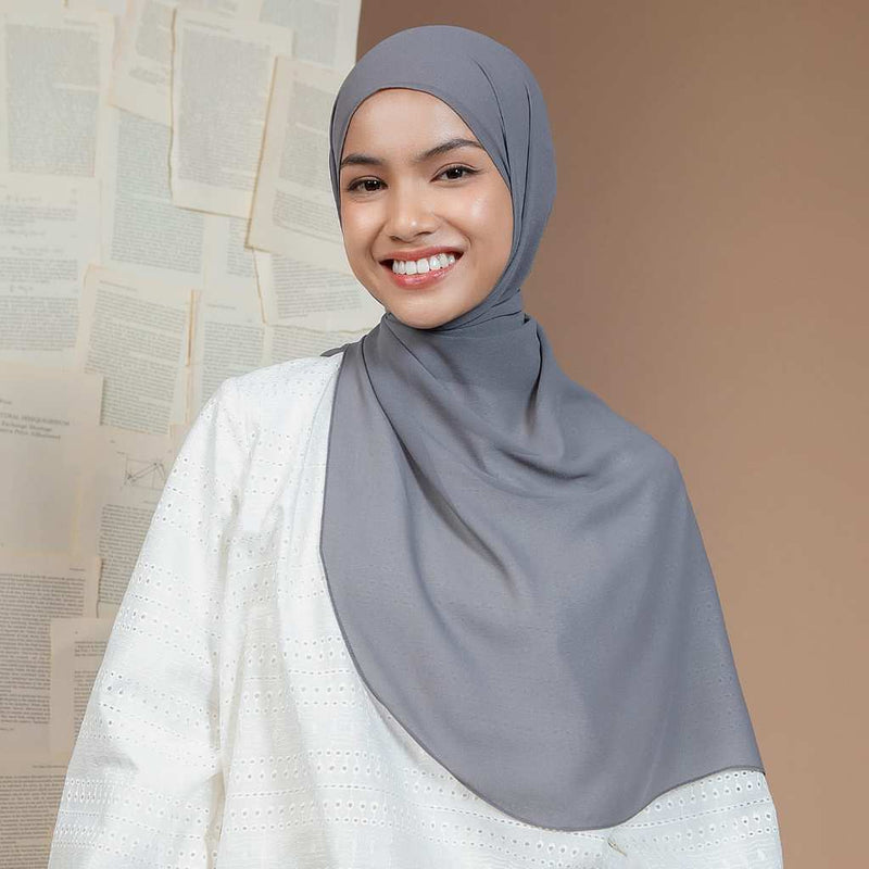 Oval Shawl Lozy x Lesti Iron Grey