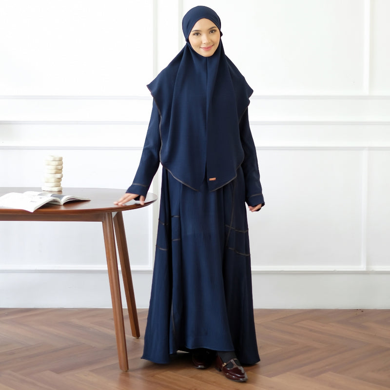 Haniya Abaya Set (Gamis Umroh Haji Abaya Set Kerudung)