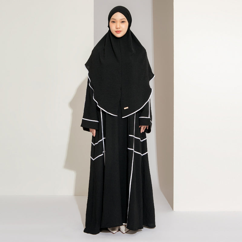 Haniya Abaya Set (Gamis Umroh Haji Abaya Set Kerudung)