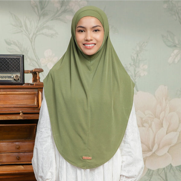 Malay Instan Hijab Lozy x Lesti Olive Green