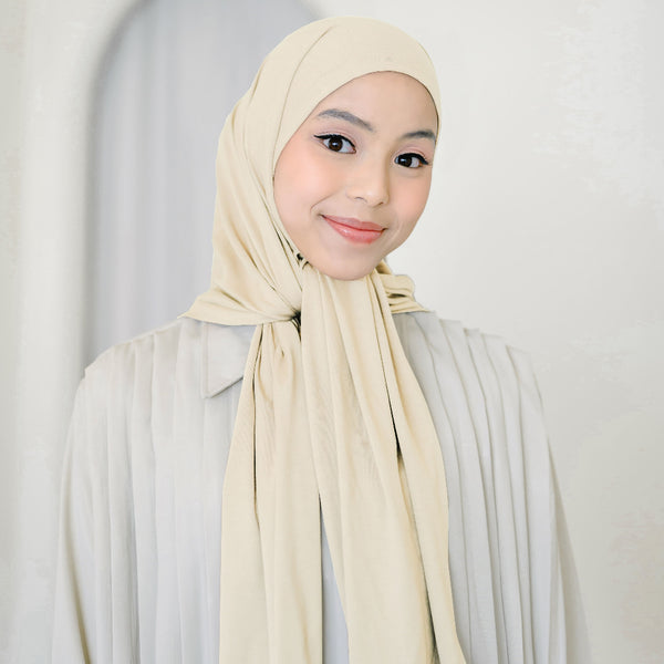 Tana Oval Shawl Yellow Cream