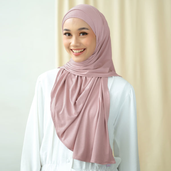 Tana Oval Shawl Mauve Glow