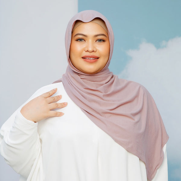 Tana Shawl (Pashmina Kaos Rayon) Plum