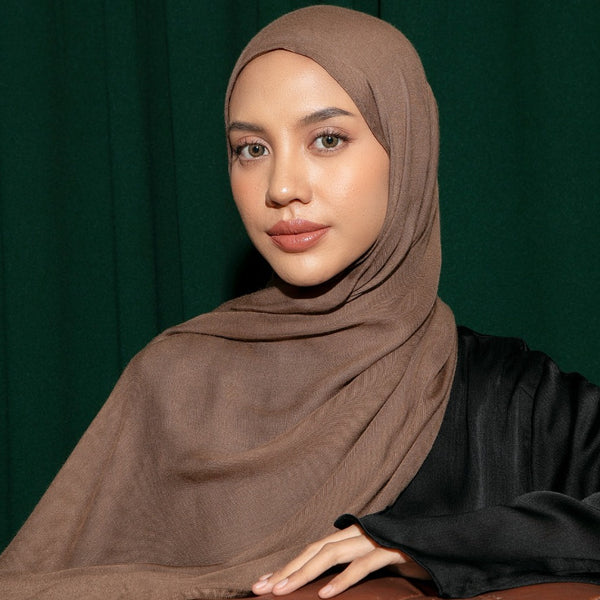 Pashmina Viscose Nour Shawl  Lozy x Lesti Brown Muffin New