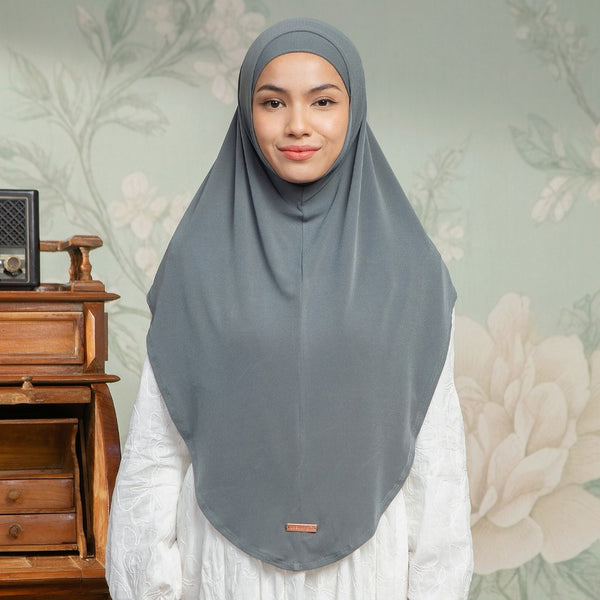 Malay Instan Hijab Lozy x Lesti Stone Grey