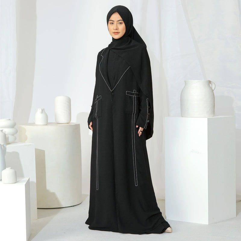 Meena Abaya Outer Black