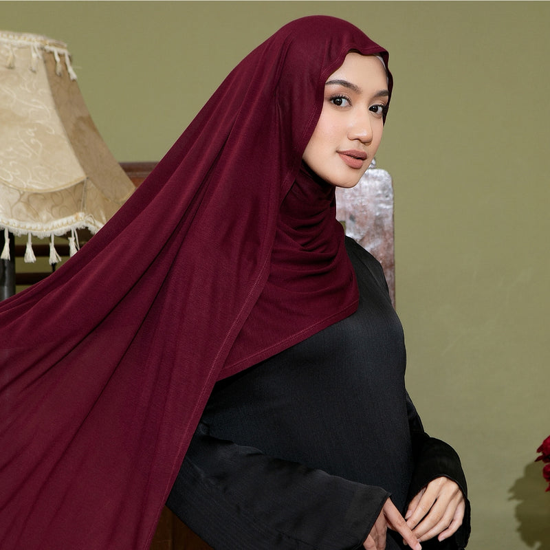 Pre Order Arabian Shawl Lozy x Lesti Burgundy