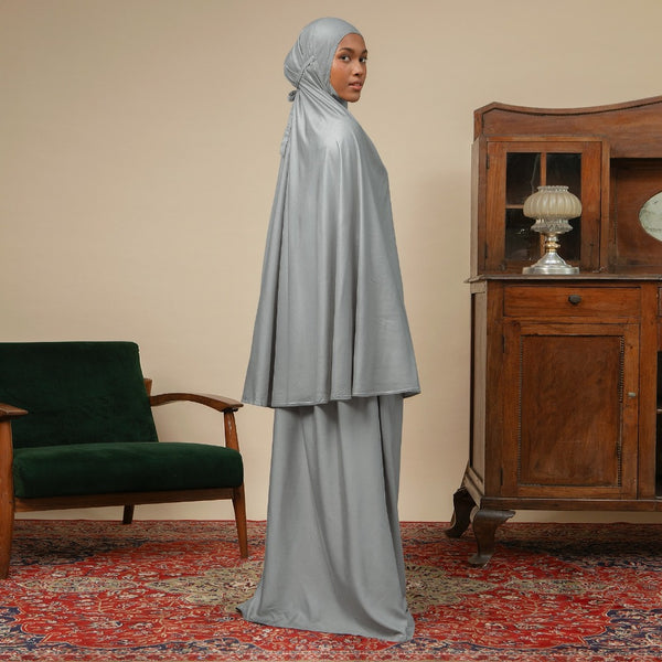 Safwa Prayer Set Grey Green