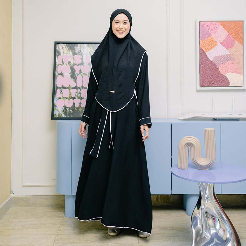 [Defect] Hafiza Abaya Dress Only (Dress Crinkle Abaya Umroh)