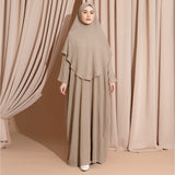 Hasna Abaya Set (Gamis Umroh Haji Abaya Set Kerudung)