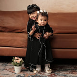 Pre Order Aisha Abaya Dress Kids Black 5-6Th