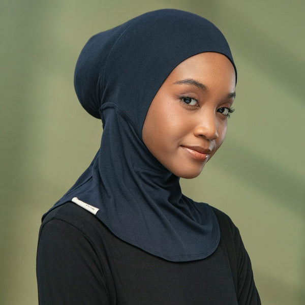 Inner Neck Lozy x Bianca Navy (Ciput Hijab Ninja Bahan Viscose Rayon)